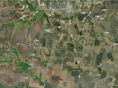 Aerial view - 2005 County Road 405 Aerial view with rural acreage property at 2005 County Road 405 - WARREN, Taylor, TX