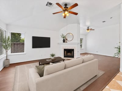 Living area at 2005 E 19th ST - 3 bed 2 bath home
