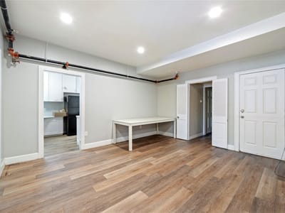 Primary bedroom at 201 W 31st ST Unit #B - 3 bed 1 bath home