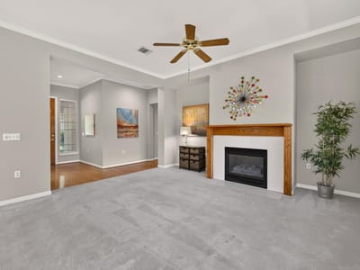 Primary bedroom at 201 Whispering Wind DR - 3 bed 2 bath home
