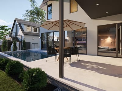 Living area at 2014 E 10th St - 6 bed 5 bath home