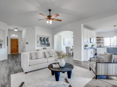Living area at 2016 Hidden Hills DR - 4 bed 2 bath home