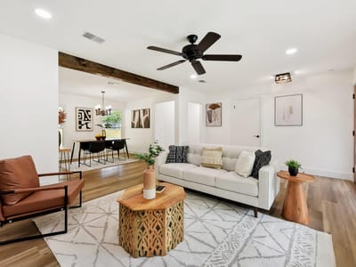 Primary bedroom at 202 E Caddo ST - 3 bed 2 bath home