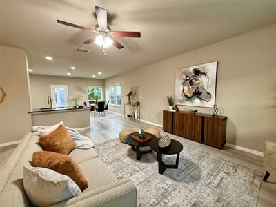 Living area at 202 Mossycup DR - 3 bed 2 bath home
