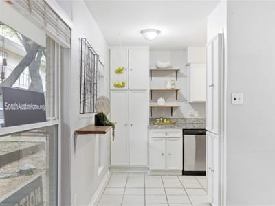 Kitchen at 2021 Bluebonnet LN Unit #104 - 1 bed 1 bath home
