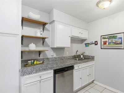 Primary bedroom at 2021 Bluebonnet LN Unit #104 - 1 bed 1 bath home