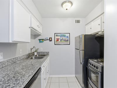 Bathroom at 2021 Bluebonnet LN Unit #104 - 1 bed 1 bath home
