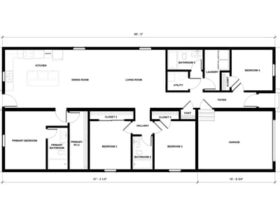 Living area at 2024 Applewood DR - 4 bed 3 bath home