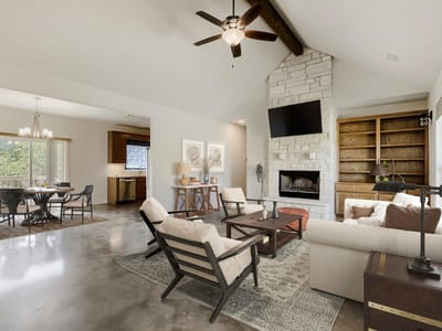 Living area at 20401 Siesta Shores Dr - 3 bed 2 bath home