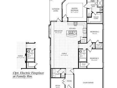 Living area at 205 Blue Vervain Trl - 3 bed 2 bath home