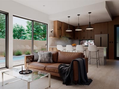 Living area at 205 Medina ST Unit #1 - 3 bed 2 bath home