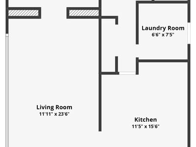 Primary bedroom at 205 Singleton Dr - 1 bed 1 bath home