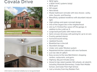 Living area at 206 Covala DR - 5 bed 3 bath home