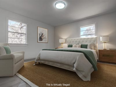 Primary bedroom at 207 Haley - 4 bed 2 bath home