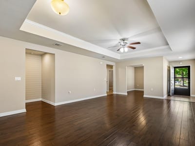 Primary bedroom at 210 Kickapoo Creek Ln - 2 bed 2 bath home