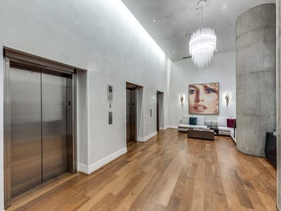 Primary bedroom at 210  Lavaca St  #1801 - 1 bed 1 bath home