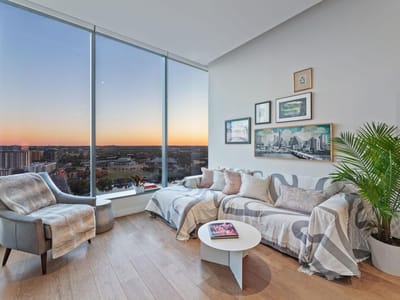 Living area at 210  Lavaca St  #1902 - 2 bed 2 bath home
