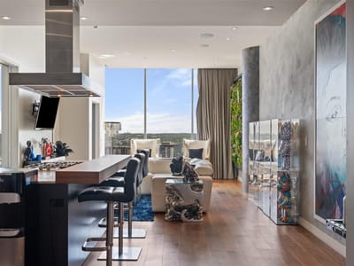Living area at 210 Lavaca St Unit #2203 - 1 bed 1 bath home
