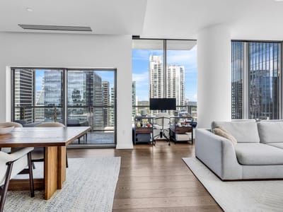 Bathroom at 210 Lavaca St Unit #2308 - 2 bed 2 bath home