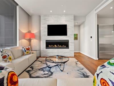 Primary bedroom at 210 Lavaca St Unit #2505 - 3 bed 3 bath home