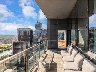 Living area at 210 Lavaca St Unit #2903 - 3 bed 3 bath home