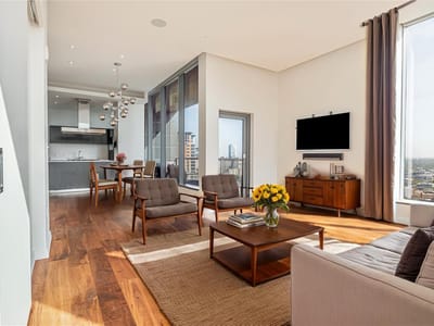 Primary bedroom at 210 Lavaca St Unit #2903 - 3 bed 3 bath home