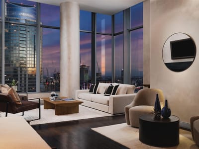 Living area at 210 Lavaca St Unit #3601 - 3 bed 3 bath home
