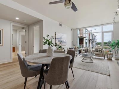 Primary bedroom at 210 Lee Barton DR Unit #517 - 2 bed 2 bath home