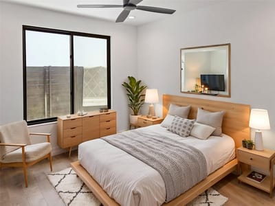 Primary bedroom at 2100 Prather LN Unit #2 - 4 bed 3 bath home