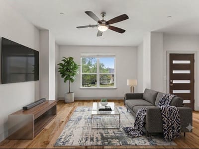 Primary bedroom at 2101 Town Centre DR Unit #1906 - 2 bed 2 bath home