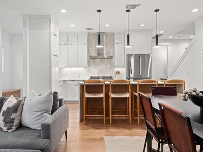 Living area at 2104 E 2nd St Unit #1 - 4 bed 3 bath home