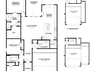 Living area at 212 Royal Fern RD - 3 bed 2 bath home