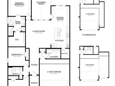 Living area at 212 Royal Fern Rd - 3 bed 2 bath home