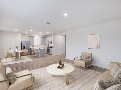 Living area at 212 Sugar Cane RD - 4 bed 3 bath home