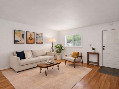 Living area at 2122 Hancock Dr Unit #110 - 2 bed 1 bath home