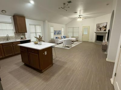 Living area at 2122 Rachel LN - 3 bed 2 bath home