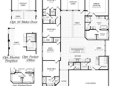 Living area at 213 Firethorn Rd - 4 bed 3 bath home