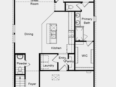 Living area at 214 Bayou Mint Blvd - 3 bed 2 bath home
