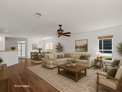 Living area at 214 Farm Hill DR - 3 bed 2 bath home