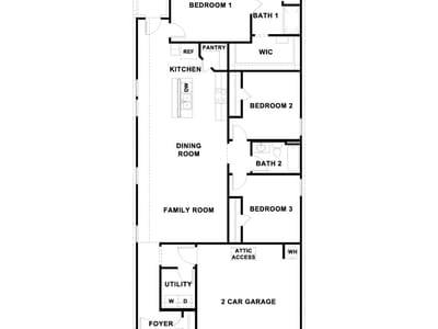 Primary bedroom at 215 Mountain Pea RD - 3 bed 2 bath home