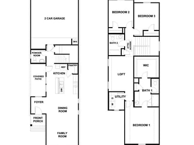 Living area at 216 CONSTANZA Trl - 3 bed 2 bath home