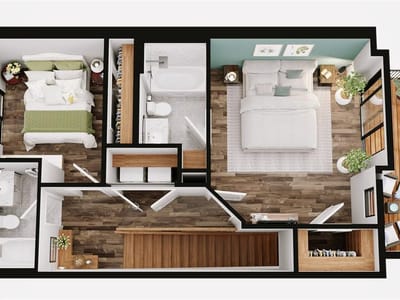 Living area at 21600 Pierce cv Unit #101 - 3 bed 3 bath home