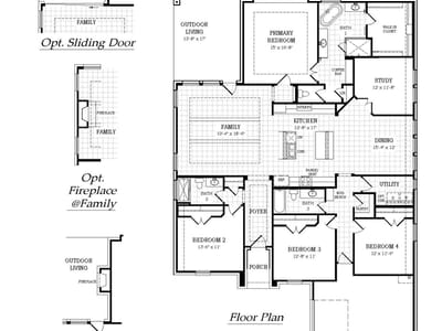 Living area at 217 Firethorn Rd - 4 bed 3 bath home