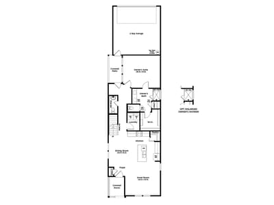 Living area at 219 Tribute BLVD - 4 bed 2 bath home