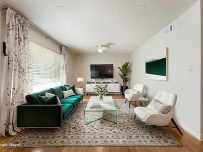 Living area at 2200 Dickson Dr Unit #119 - 2 bed 2 bath home