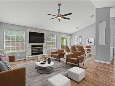 Living area at 2209 Cedar Branch DR - 3 bed 2 bath home