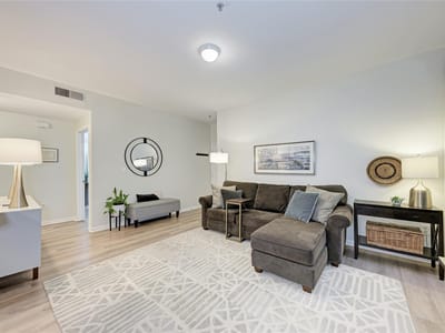 Living area at 2209 Hancock DR Unit #2 - 2 bed 2 bath home