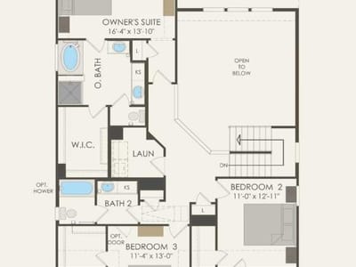 Primary bedroom at 221 Singing Dove Way - 4 bed 3 bath home