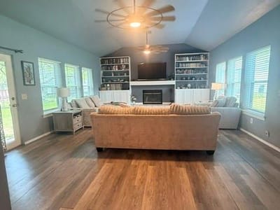 Living area at 221 Winding Way RD - 4 bed 2 bath home