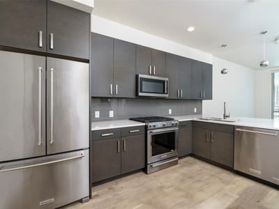 Living area at 222 West Ave Unit #1603 - 1 bed 1 bath home